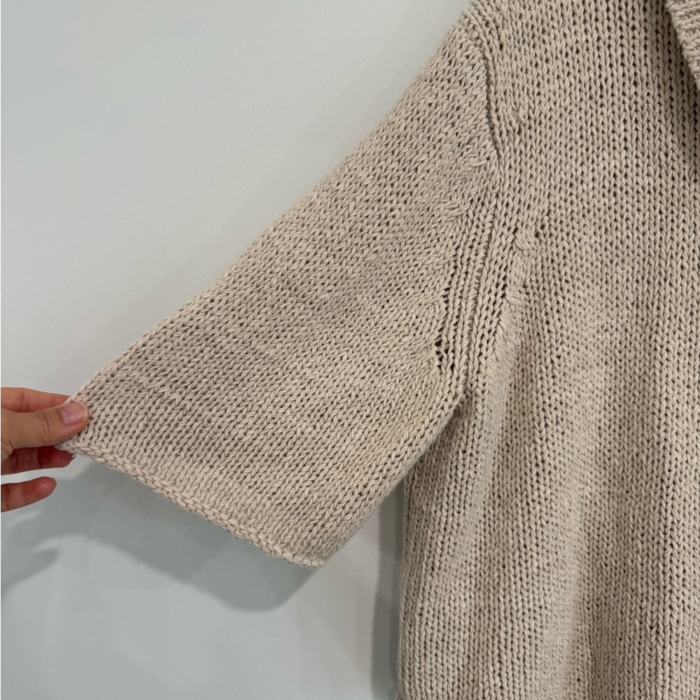 & Other Stories Beige Knit Cardigan - Picture 4 of 5